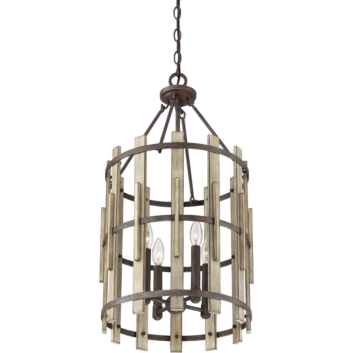 Quoizel - Wood Hollow 4 Light Chandelier