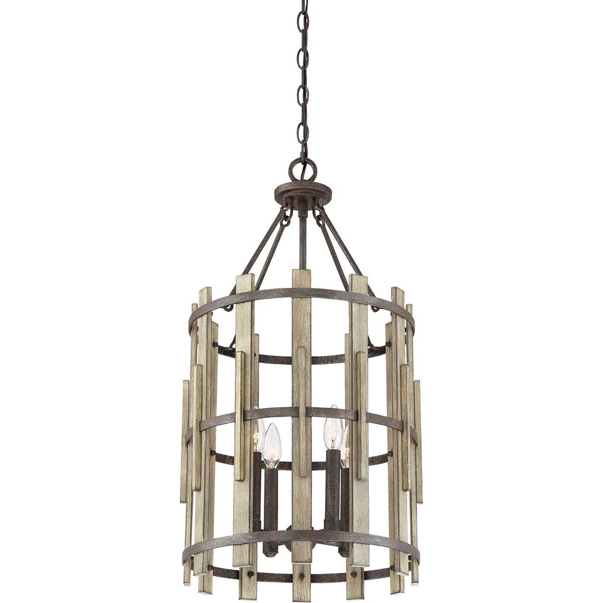 Quoizel - Wood Hollow 4 Light Chandelier