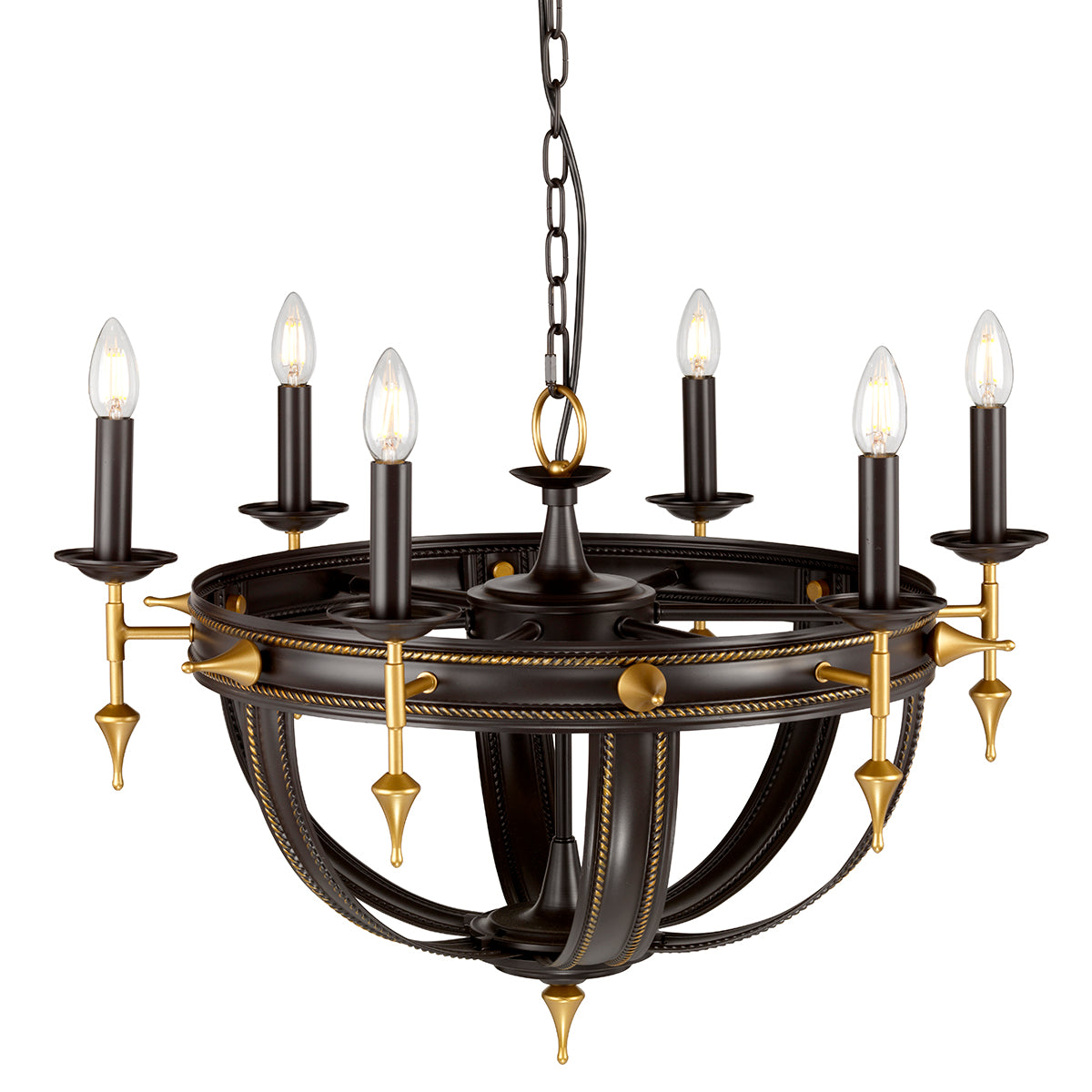 Elstead - Regal 6 Light Chandelier