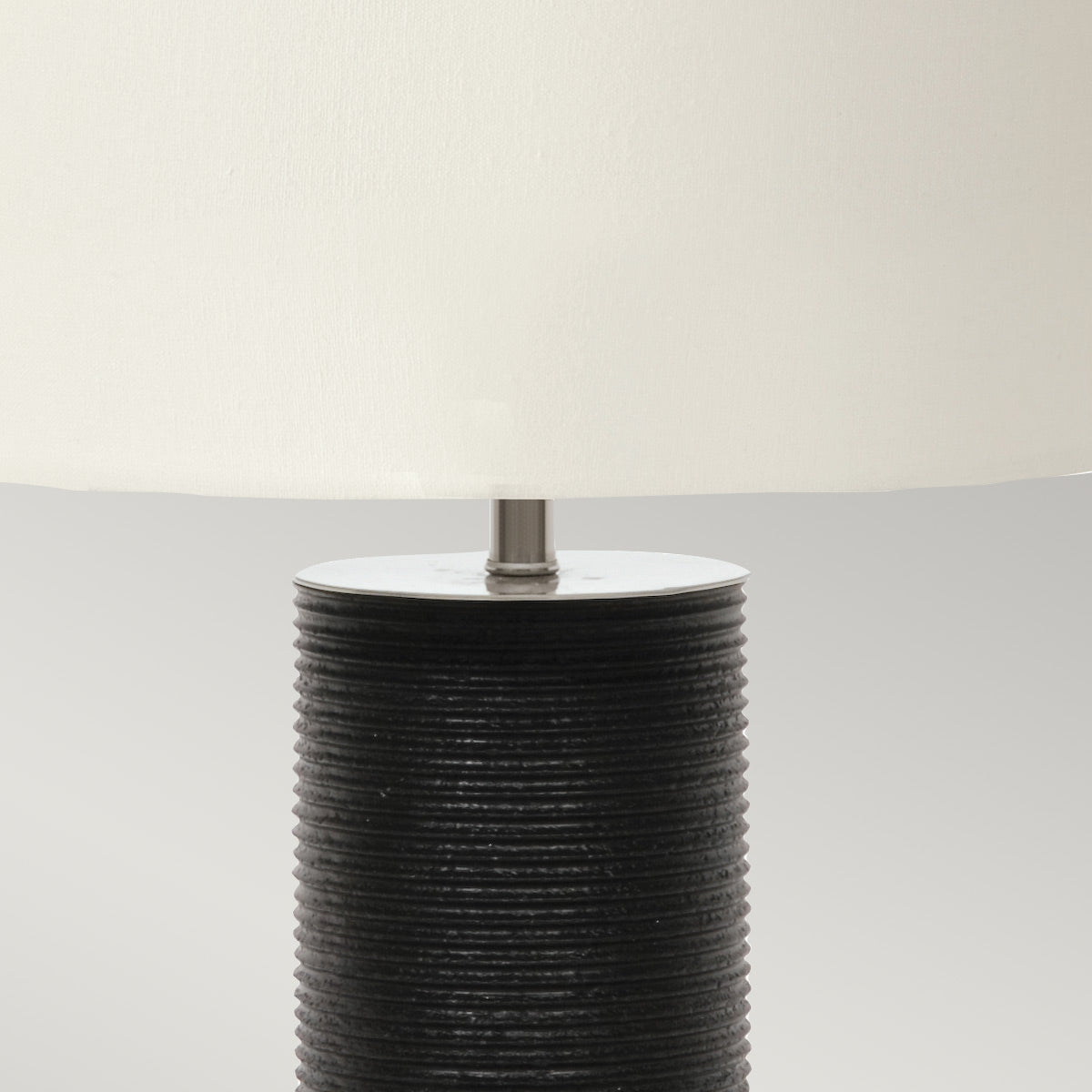 Elstead - Ripple 1 Light Table Lamp - Black with White Shade