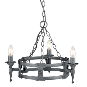 Elstead - Saxon 3 Light Chandelier