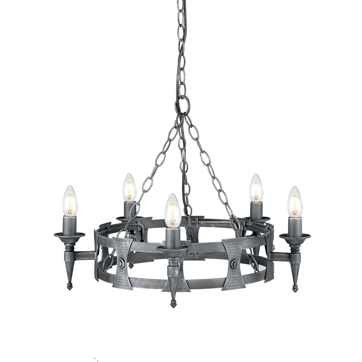 Elstead - Saxon 5 Light Chandelier