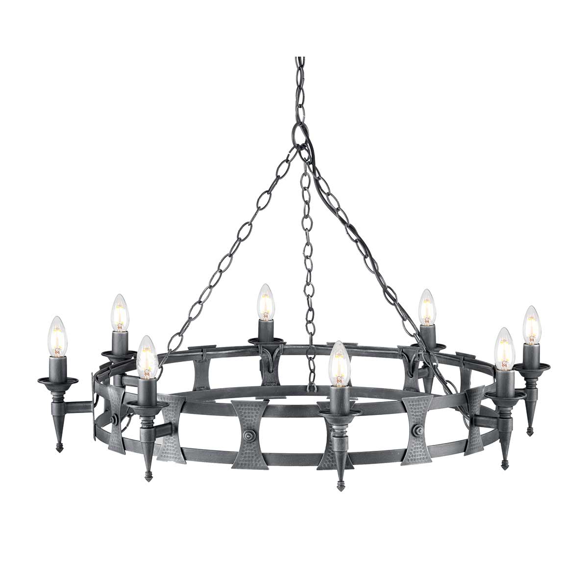 Elstead - Saxon 8 Light Chandelier