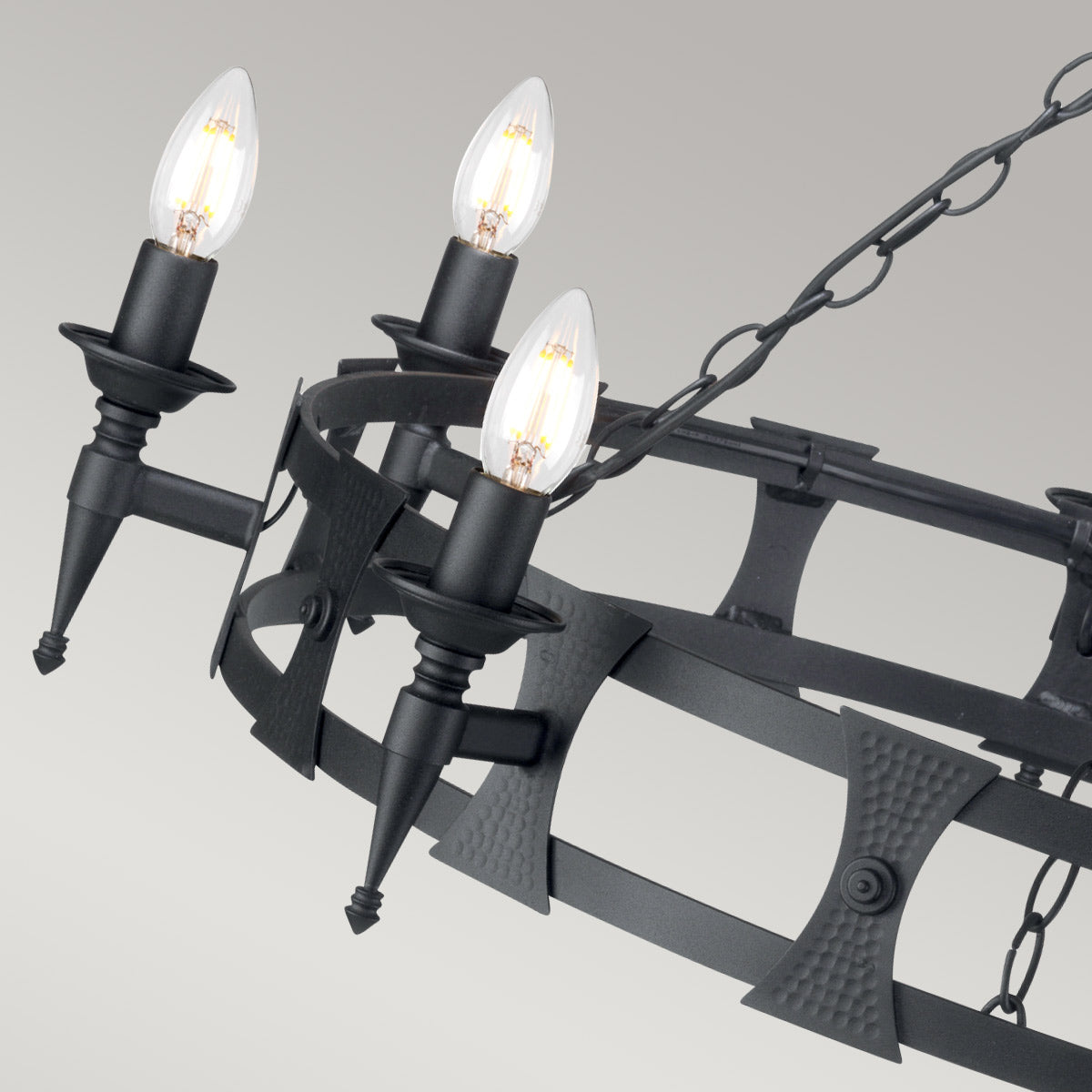 Elstead - Saxon 8 Light Chandelier