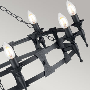 Elstead - Saxon 8 Light Chandelier