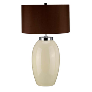 Elstead - Victor 1 Light Large Table Lamp - Cream