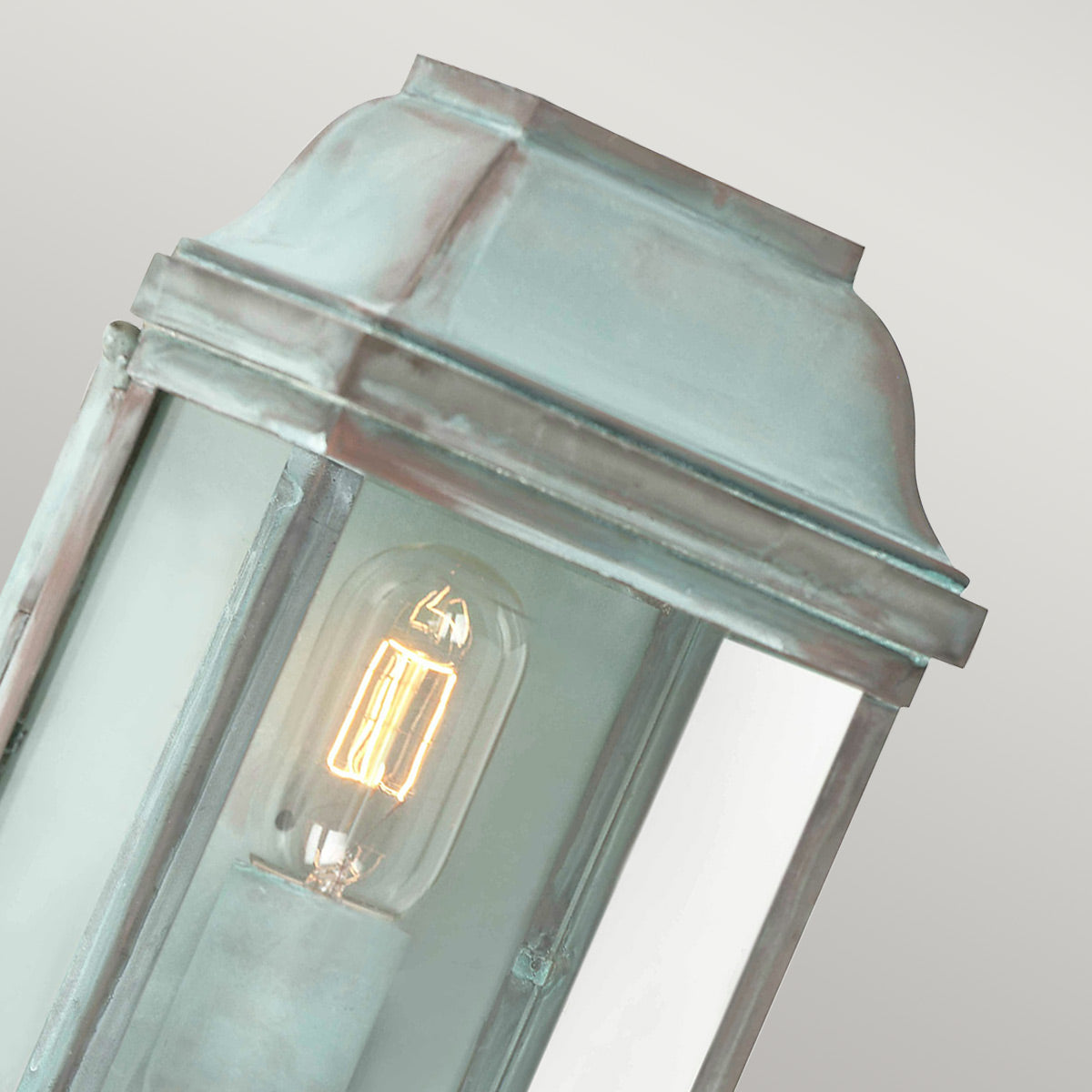 Elstead - Victoria 1 Light Wall Lantern - Verdigris