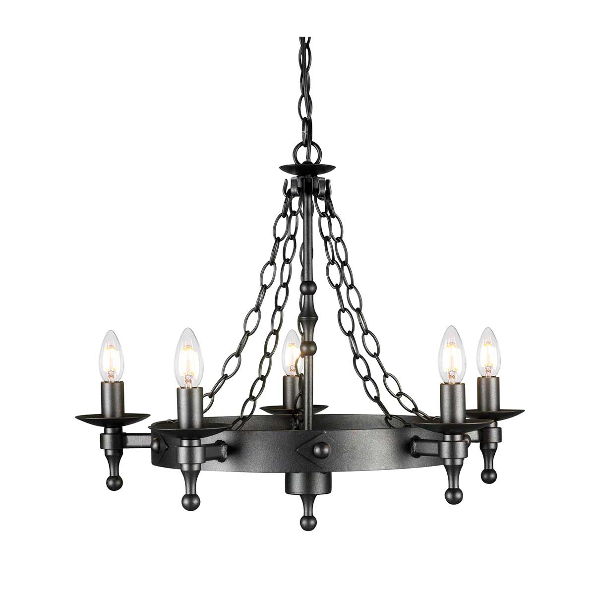 Elstead - Warwick 5 Light Chandelier