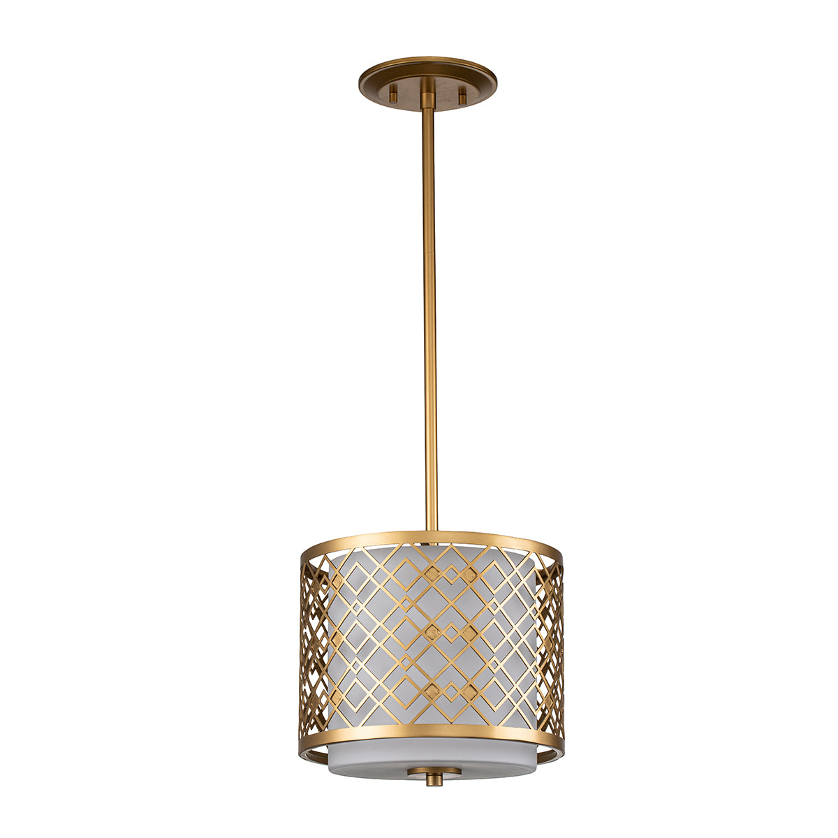 Elstead - Ziggy 1lt Small Pendant - Lacquered Gold